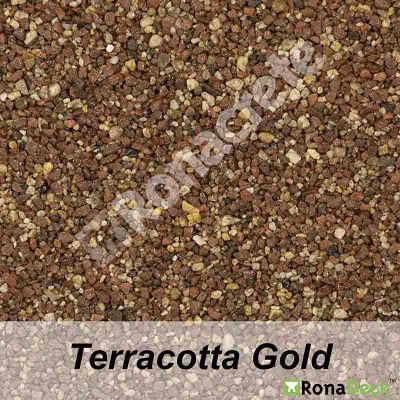 image of ronadeck resin bound surfacing terracotta gold