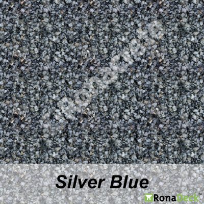 image of ronadeck resin bound surfacing silver blue